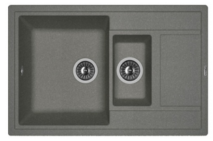 Мойка FLORENTINA Липси К 780*510*217  черный (стоп-лист)