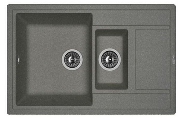 Мойка FLORENTINA Липси К 780*510*217  черный (стоп-лист)