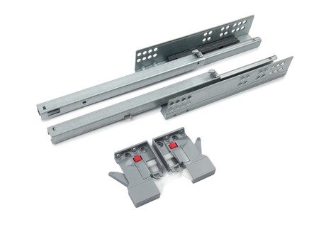 BRD DB8886Zn/ Направляющие cкрытого монтажа B-slide PUSH 400, неполн. выдв. (надвижной) (снято)