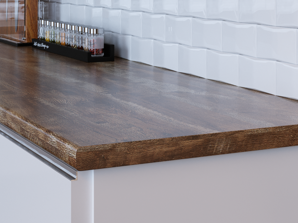 Столешница R3 КЕДР МК 3000*600*38мм 2 группа - Дуб Мокко 2072/Р_R3