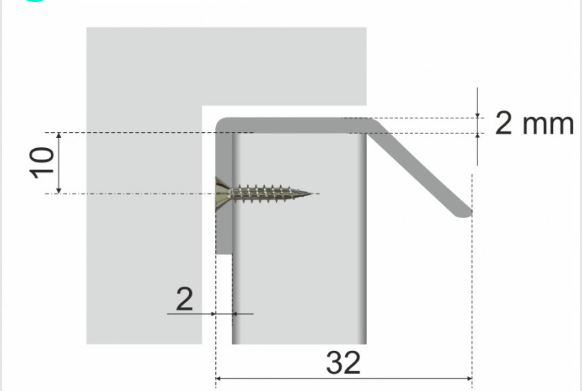 BRD RT007CP.1 ручка торцевая 32 мм DETAIL хром полированный (заказ)
