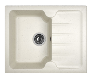 Мойка Dr. Gans Лора 620 прямоугольная с крылом белый (стоп-лист)