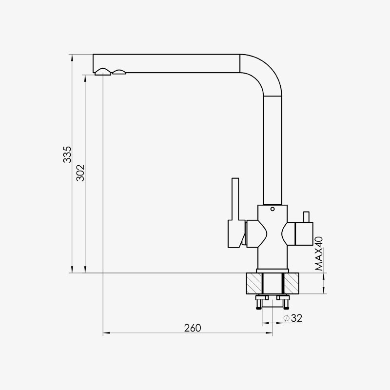 Смеситель Dr. Gans Акцент терра (заказ)