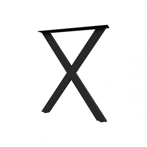 Опора для стола Анкона I595 h820, отделка черный бархат (матовый) (заказ)