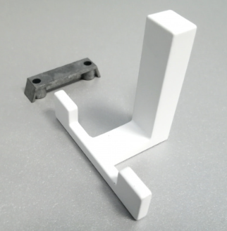 Крючок Krok 2-х рожковый белый