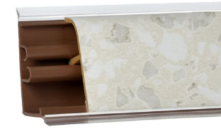 плинтус для столешниц 37*24*3,0 м Белые камешки 1233 (37*24) АР850-1233 (заказ)