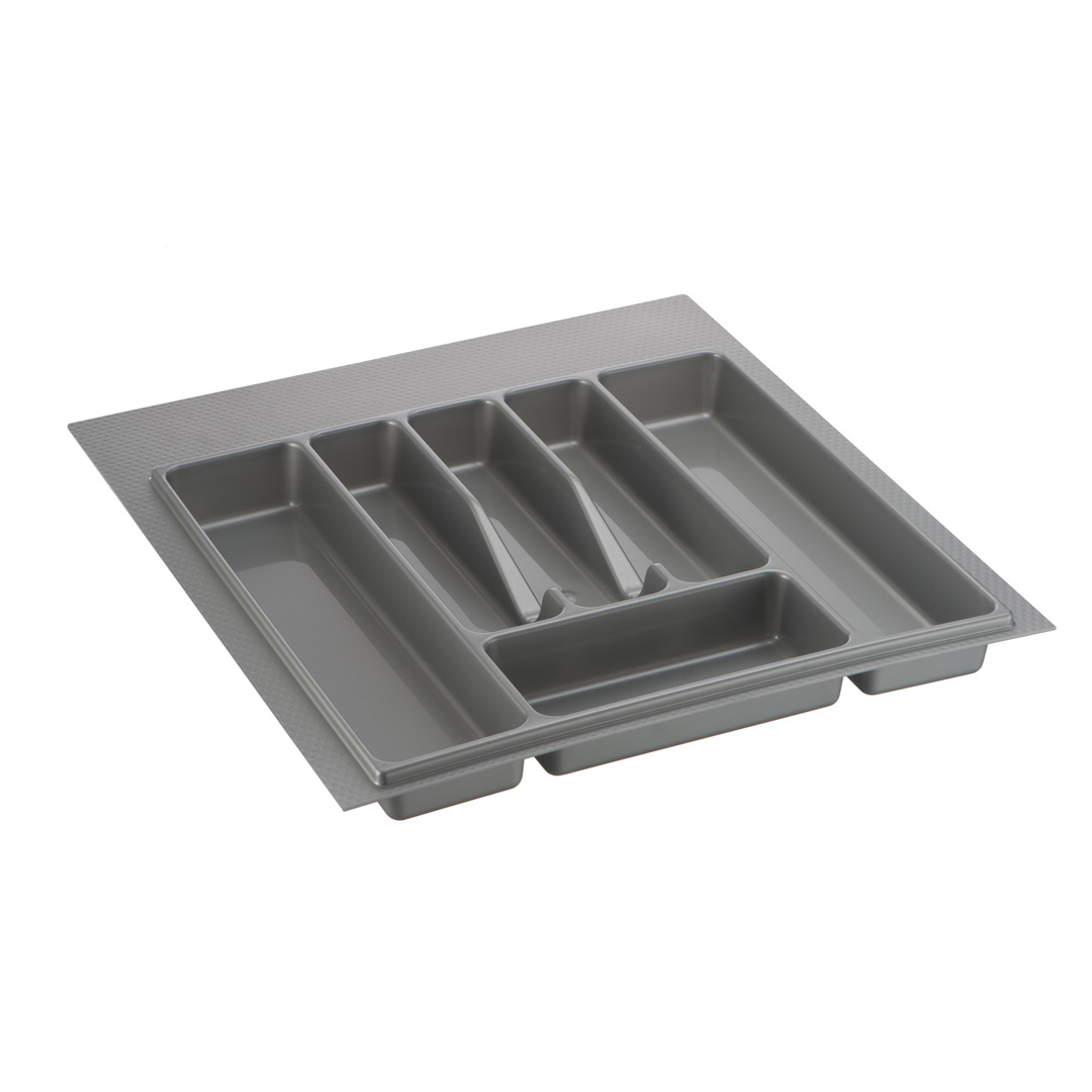 Лоток для столовых приборов 500-550 мм серый с разметкой