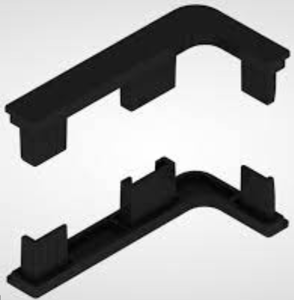 REHAU Л+П заглушка L черная полая пластик 98600 SALE