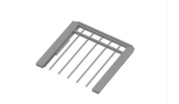 Аристо Выдвижная вешалка для брюк с доводчиком , серия 460, L-607, металлик GSA 0385 (заказ)