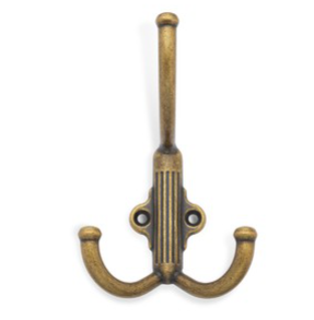 BRD K351MAB.6 Крючок RIGATA LF 3-х рожковый матовая старинная латунь (заказ)