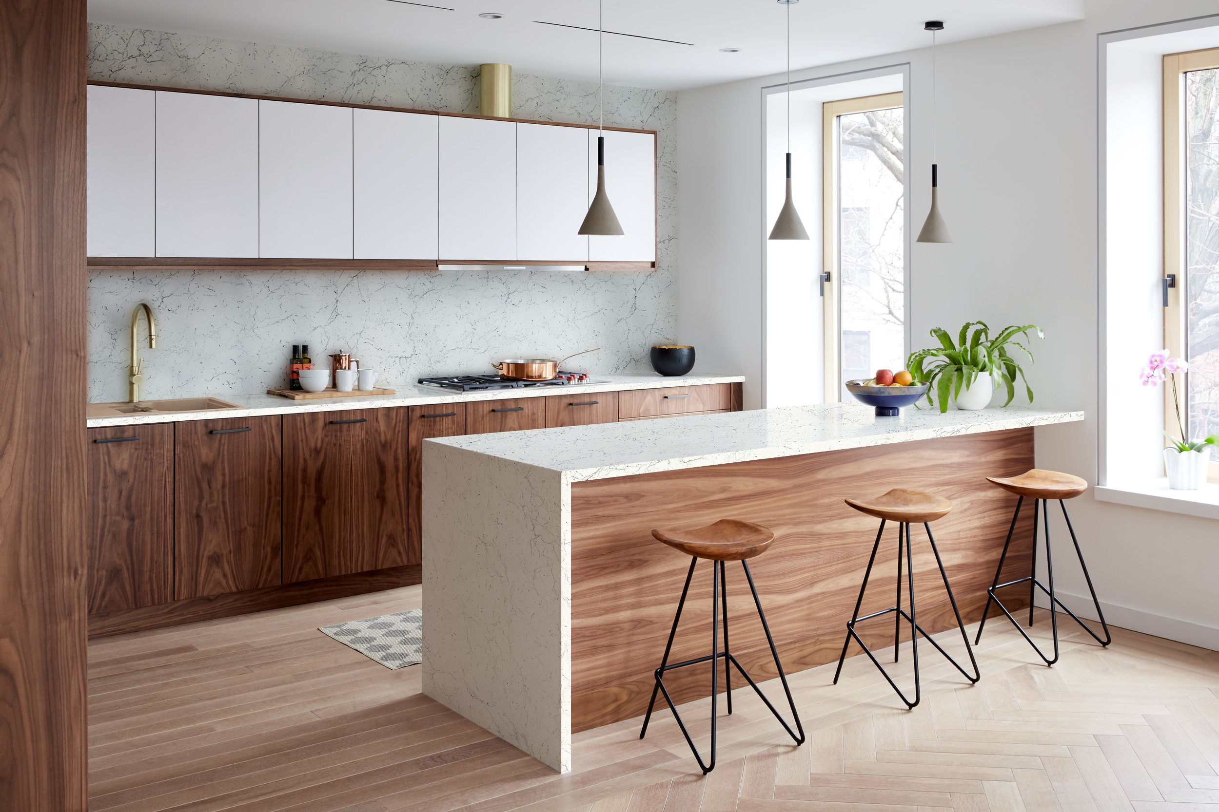 Столешница КЕДР МК 3000*600*38мм 1 группа - Мрамор марквина белый 3028/S (заказ)