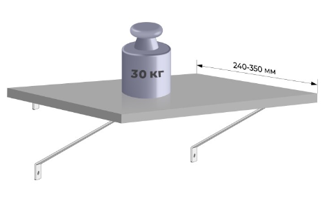 BRD P303W.4 полкодержатель DELTA Белый