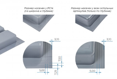 BRD Блок для ножей PC15/GRPH/206x480 графит