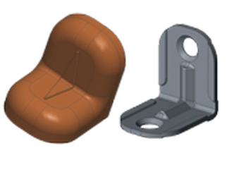 Уголок крепежный + пластиковая крышка  орех 20*20 №7