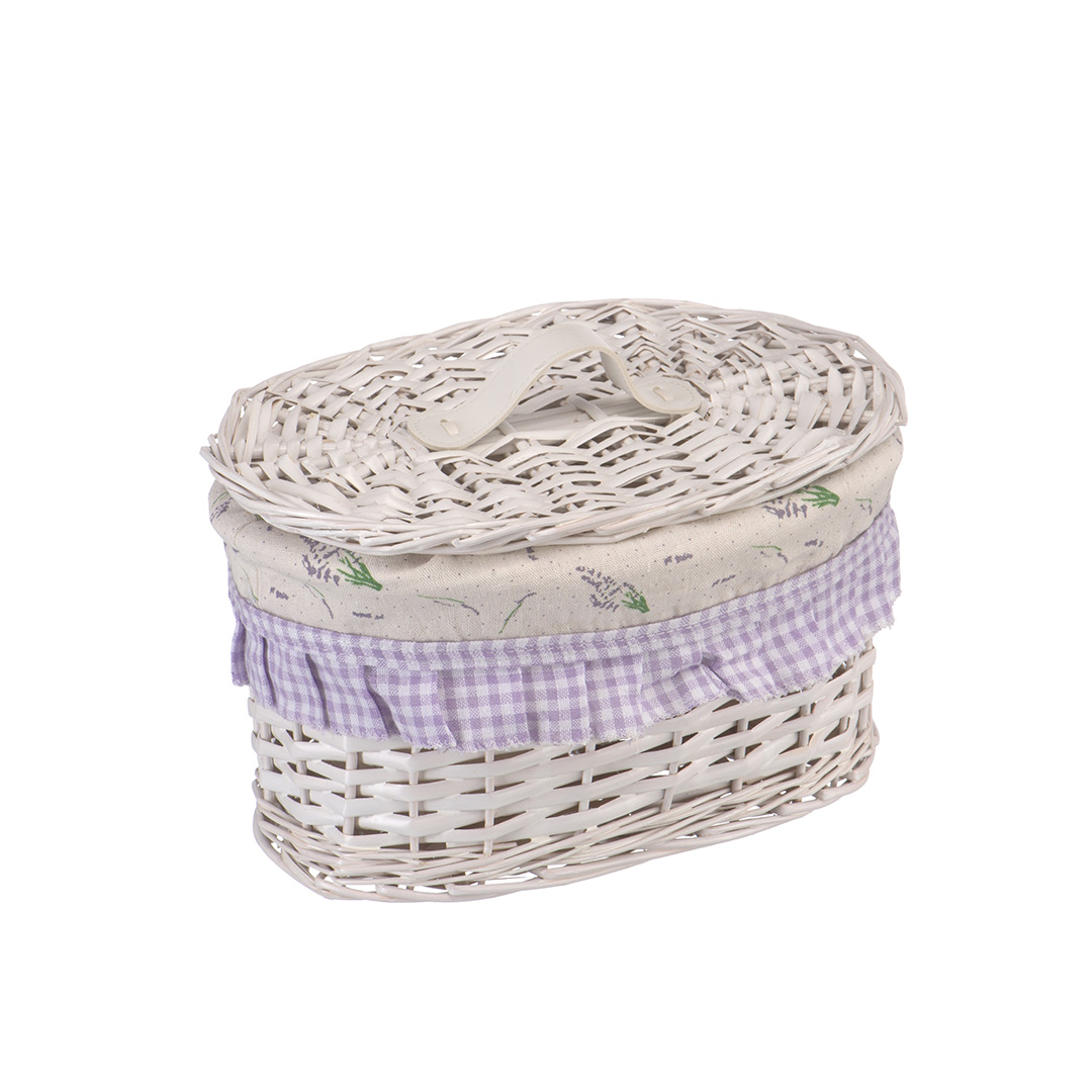 Корзина стеллажная "Лаванда", 300*200*180, белый