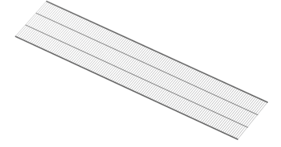 Аристо Полка проволочная, серия 460, L=1823 ЧЕРНЫЙ GSA0288,RU/B/2 166