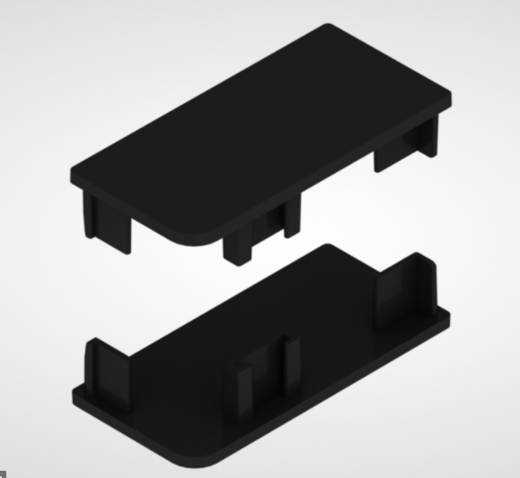 REHAU Л+П заглушка L черная сплошная пластик 98600 SALE