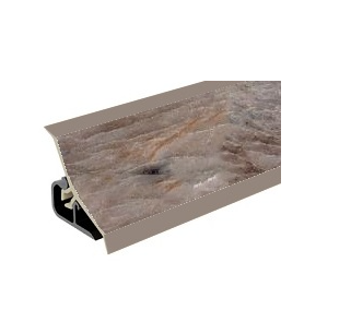 плинтус для столешниц 20*20*3,0 м Оникс серебристый 1340 (заказ)