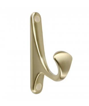 BRD K102BSG.2 Крючок LUIS однорожковый матовое браш золото (заказ)