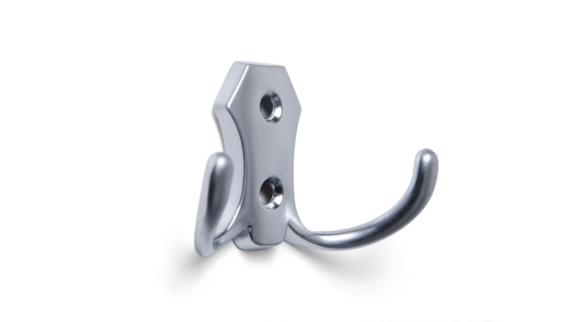 BRD K203SC.2 Крючок 2-х рожковый матовый хром