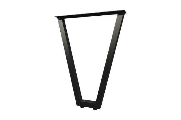 Опора для стола V-образная Лиссабон H=820-830 Черный матовый (40*40)