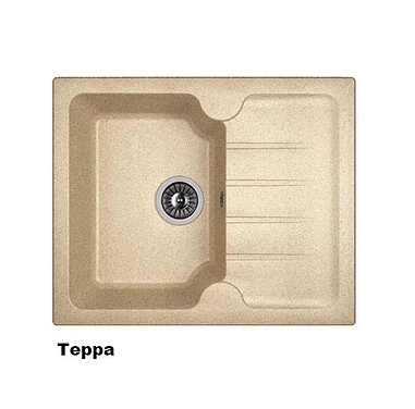 Мойка Dr. Gans Лора 620 прямоугольная с крылом терра (заказ)