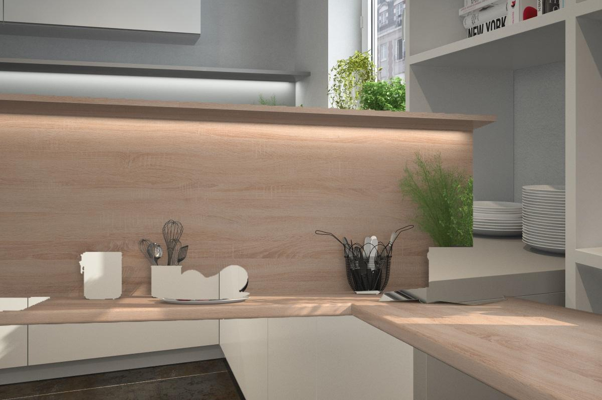 Стеновая панель КЕДР МК 3000*600*4мм 1 группа - Дуб сонома светлый 3230/S