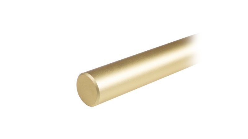 BRD PR001MBSG.1 ручка-скоба пруток 1152 мм NUDE матовое браш/ сатиновое золото (заказ)