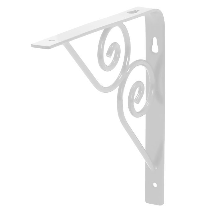 Консоль фигурная ВЕРОНА, 150*150*3 мм, белая