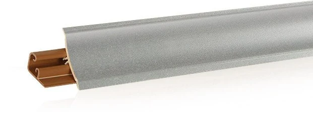 KORNER плинтус для столешниц 20*20*3000мм, LB-231-610 "Алюминий серебристый" фур-ра 611