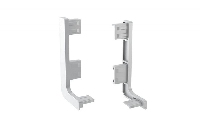 МФС Комплект закрытых заглушек для C-образного профиля (2шт.) серый №13 SALE (стоп-лист)