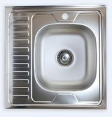 Мойка 500*770мм/0,6мм овал/матовая/правая MELANA