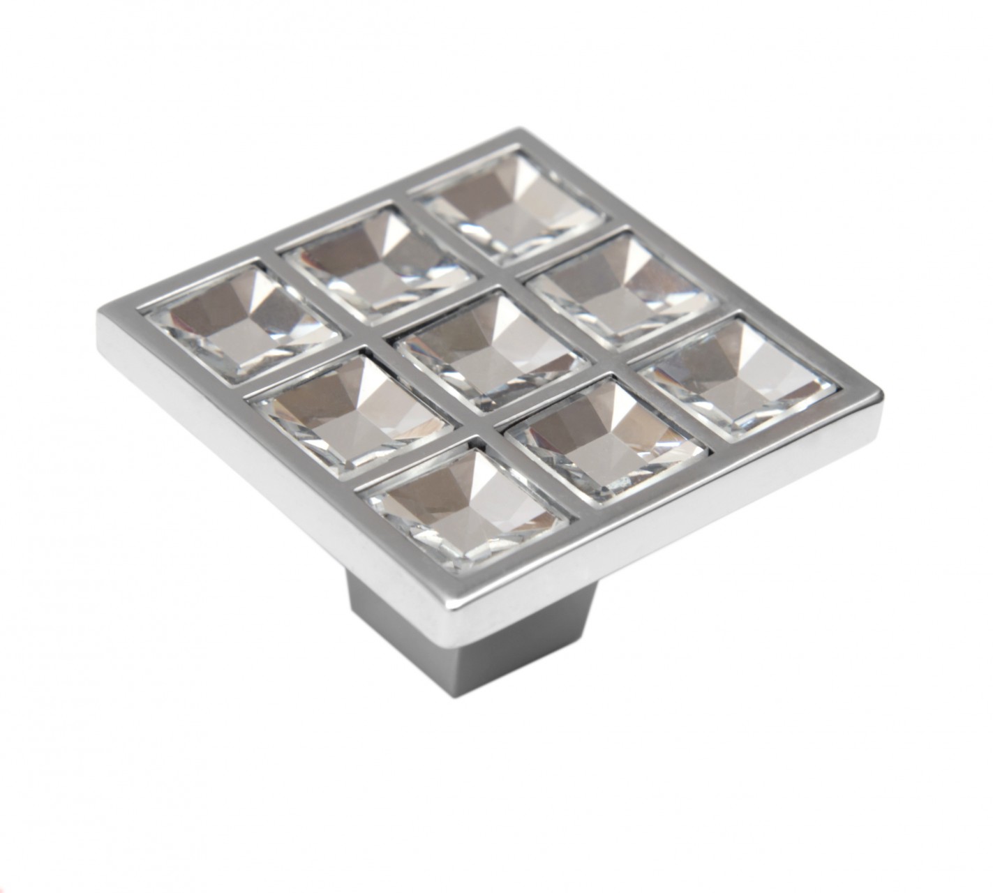 BRD RC422CP/CrT.4 ручка кнопка CRYSTAL хром полированный/кристалл (заказ)