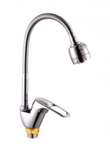 смеситель РОТАТО Р5825, гибкий излив   хром