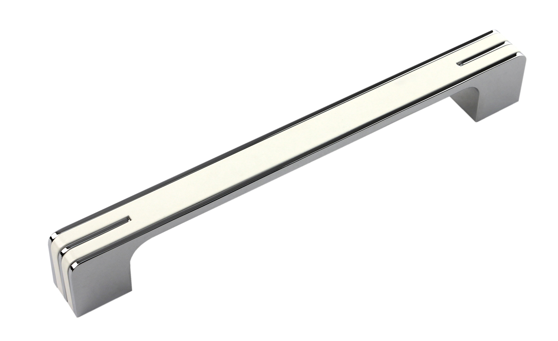 BRD RS267CP/W.4 ручка-скоба 160мм MONOHROME хром полированный/белый (заказ)