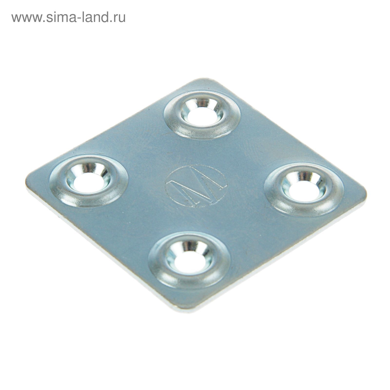 Пластина крепежная ПК 40*40*1,2  цинк 400 (стоп-лист)