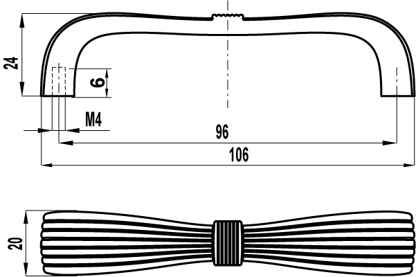 ВЛ FS-190 ручка скоба 128 мм старая бронза (TS) SALE