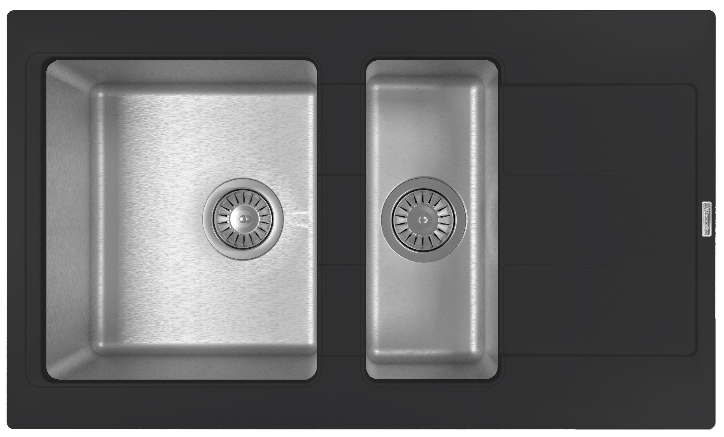 мойка Florentina Комби К 860*480*235 антрацит (стоп-лист)