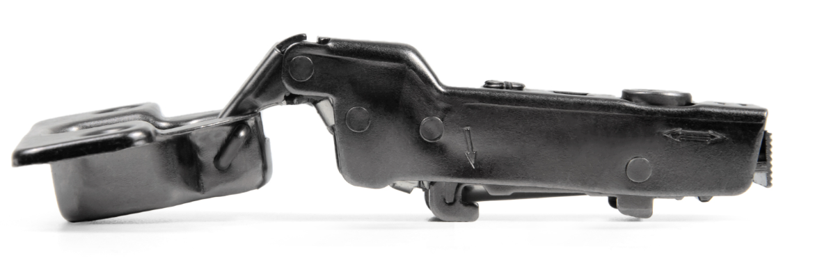 BRD H306B02 Петля полунакладная NEO с эксцентриком, с дов. чёрный никель (без планки) (заказ)