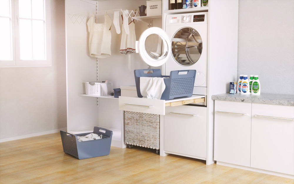 Выдвижная доска "Rapid" 60 цвет-сталь