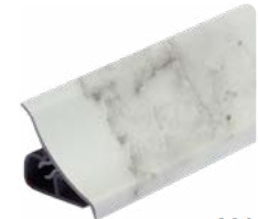 плинтус для столешниц 20*20*3,0 м Мрамор итальянский 1105 MRK120-1384 (Гранит белый)