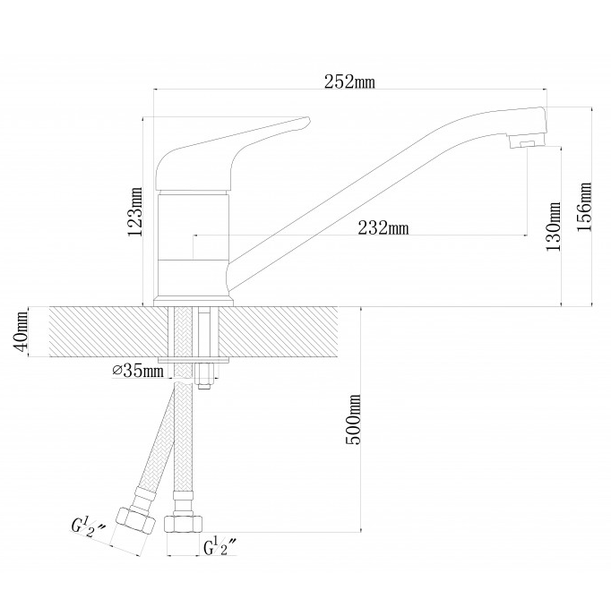 Смеситель Dr. Gans Нота терракота SALE