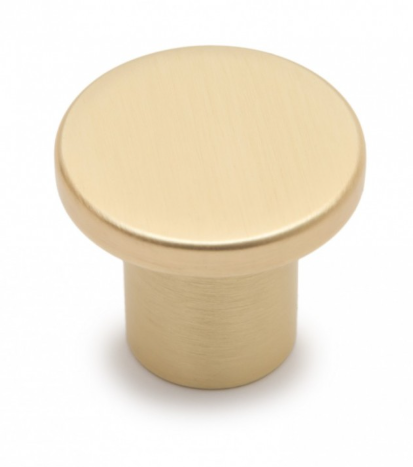 BRD RC042MBSG.4 ручка кнопка  SOLO матовое браш/ сатиновое золото  (заказ)